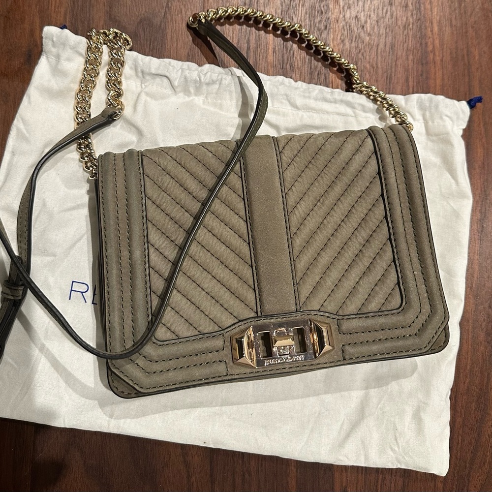 Rebecca Minkoff Olive Chevron Suede Crossbody